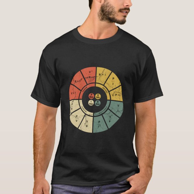 Camiseta Diagrama da Lei de Ohm Engenheiro Elétrico Eletrôn (Frente)