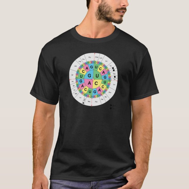 Camiseta Diagrama da mesa da seqüência baixa do ácido (Frente)