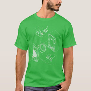 Camiseta Diagrama de Alto-Falante de Áudio para presente de