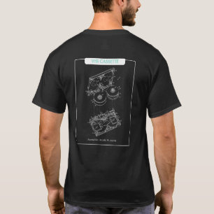 Camiseta Diagrama de Caixa do Mens Vhs