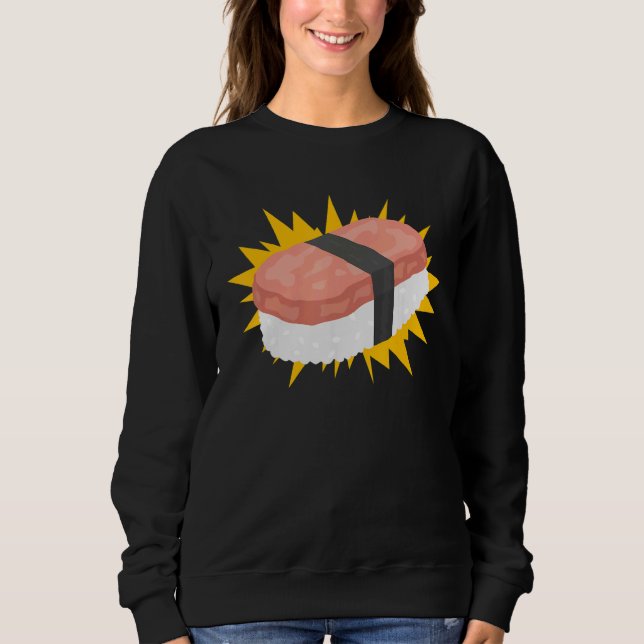 Camiseta Diagrama de Instruções de Comida Spam Musubi Japon (Frente)