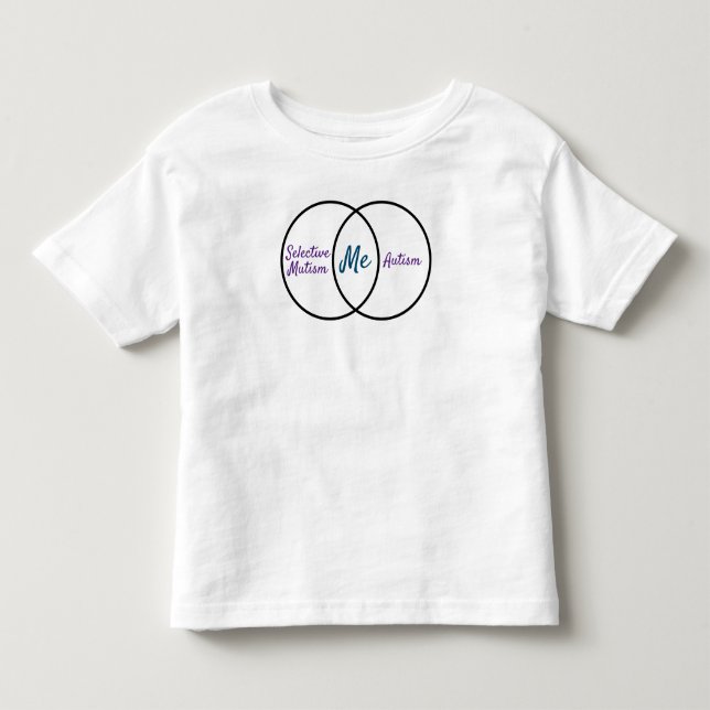 Camiseta diagrama de Venn duplo diagnóstico (Frente)