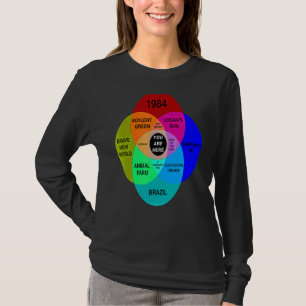 Camiseta Diagrama De Venn Dystopian Você Está Aqui