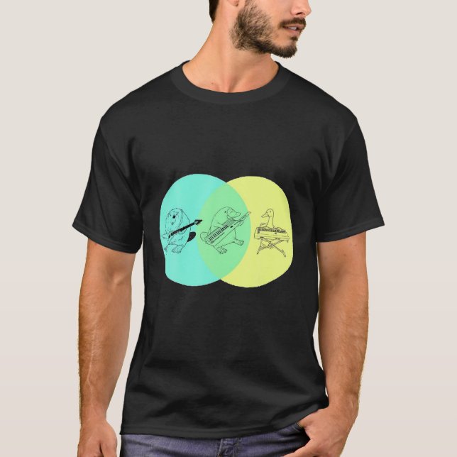 CAMISETA DIAGRAMA DE VENN PLATYPUS KEYTAR (Frente)