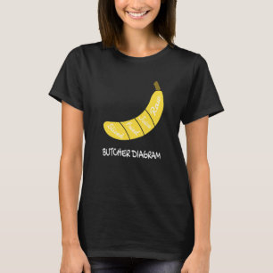 Camiseta Diagrama do Butcher I Banana Frutas Saudáveis Amar