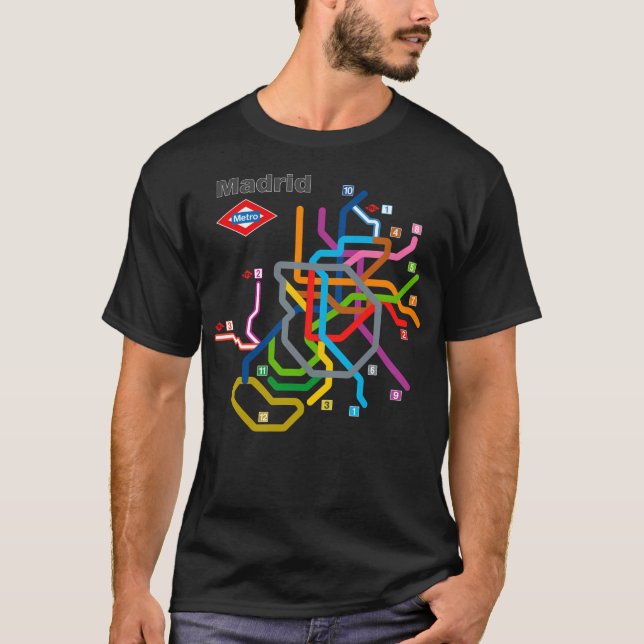 Camiseta Diagrama Metro de Madrid (Frente)