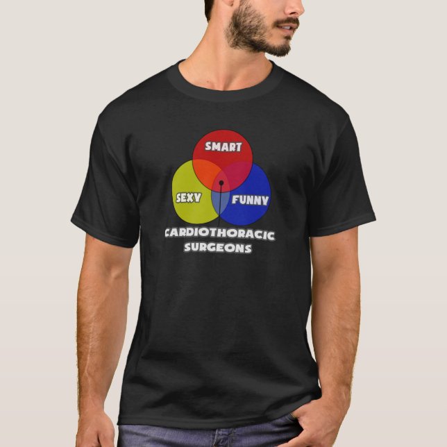 Camiseta Diagrama Venn.. Cirurgiões Cardiotorácicos (Frente)