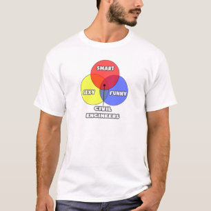 Camiseta Diagrama Venn.. Engenheiros civis