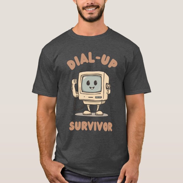 Camiseta Dial-Up Survivor (Frente)