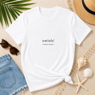 Camiseta Dialeto Caymaniano Humoroso Personalizado