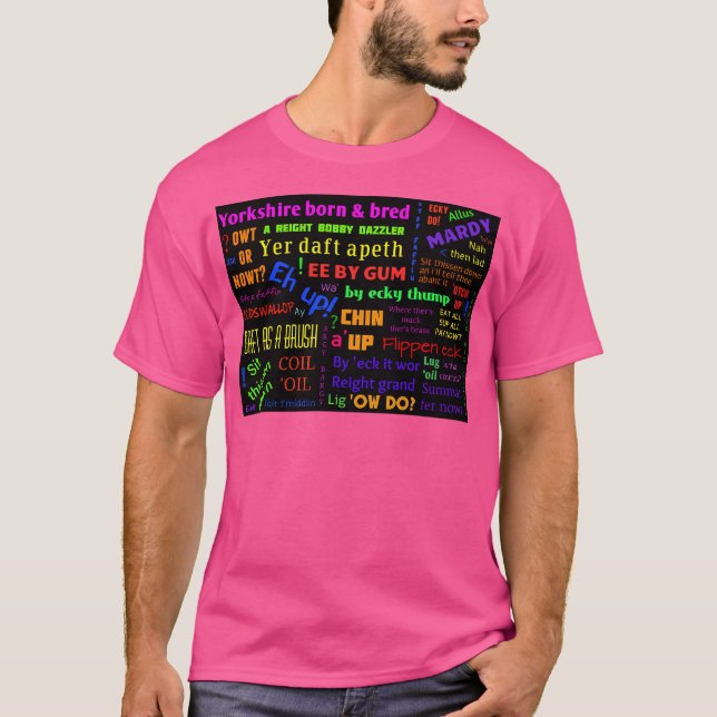 Camiseta Dialeto De Nasceres E Ditos De Yorkshire (Frente)