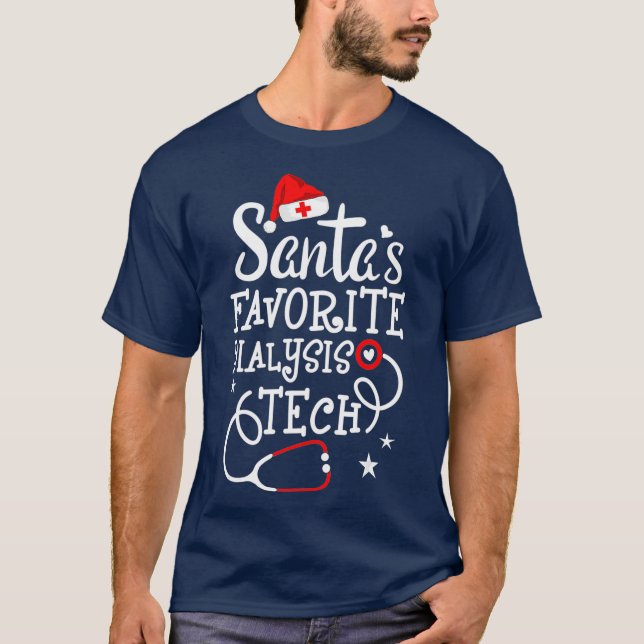 Camiseta Diálise Tecnológica de Natal Santas Favorita (Frente)