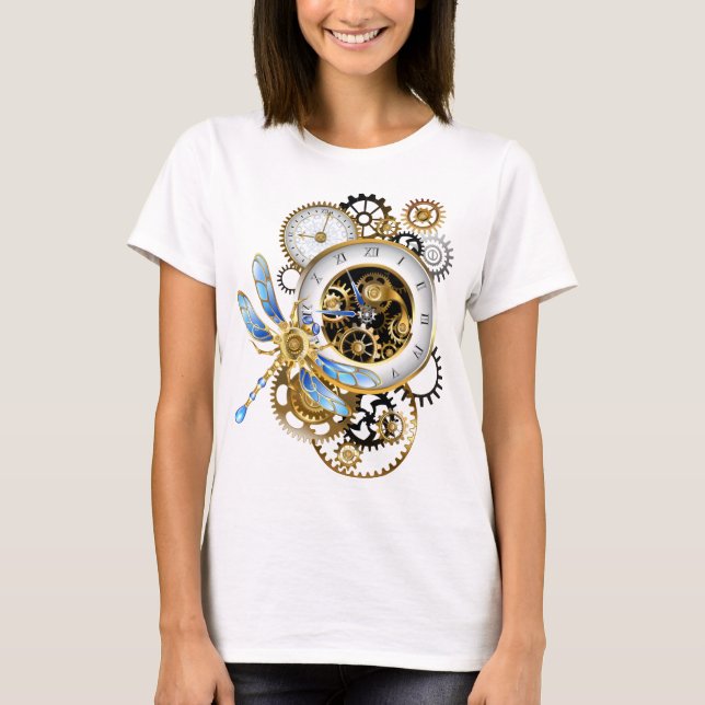 Camiseta Dials Steampunk com Dragonfly (Frente)
