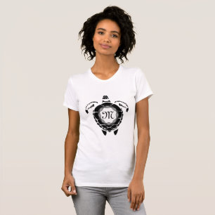 Camiseta Diamante Negro Tartaruga Silhueta Monograma