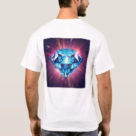 Camiseta Diamante Pixelado Brilhante