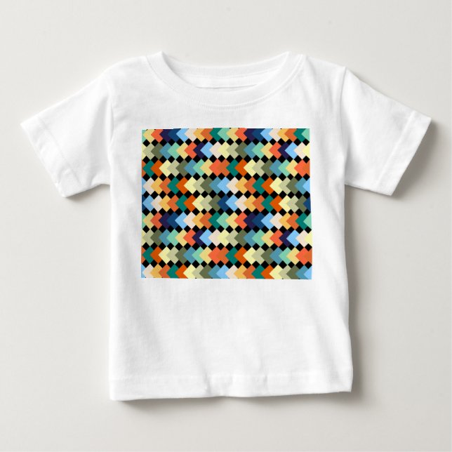 Camiseta Diamantes de cor clara (Frente)
