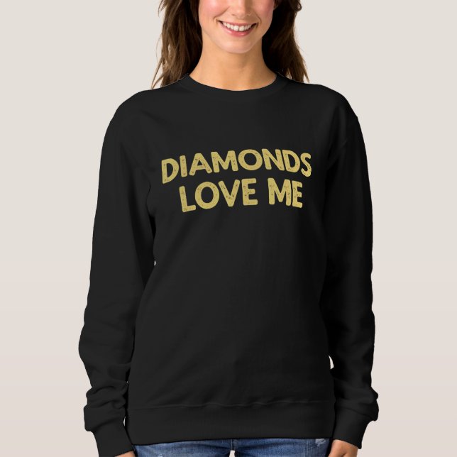 Camiseta Diamantes Me Ama - Vintage Jewelry Girls Diz (Frente)
