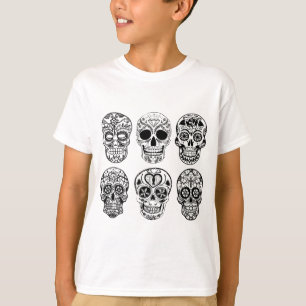 Camiseta Diâmetro de los Muertos Crânio (dia do morto)