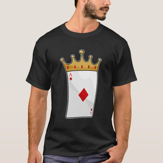 Camiseta Diamond Ace com a Coroa Rei (Frente)