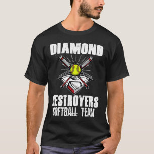 Camiseta Diamond Destroyers Correspondendo Equipe Softball