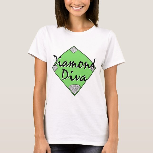 Camiseta Diamond Diva Softball (Frente)