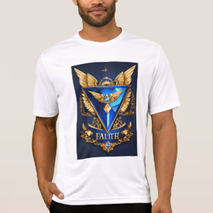 Camiseta Diamond Faith LLC: Asas Elegantes, Sapphire e Dour