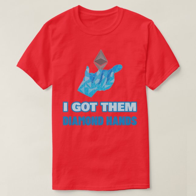 Camiseta Diamond Hands Daycommerce Shirt Design (Frente do Design)