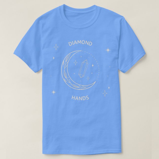 Camiseta Diamond Hands Market to the moon 10 (Frente do Design)