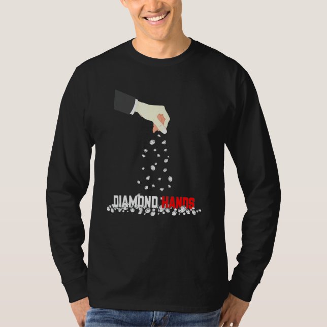 Camiseta Diamond Hands Sprinkle Em Wall Street (Frente)