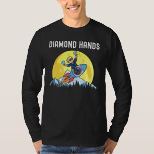 Camiseta Diamond Mãos Wallstreetbets Amc Para O Meme Da Lua