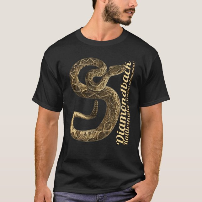 Camiseta Diamond Rattlesnake Texas Crotalus atrox (Frente)
