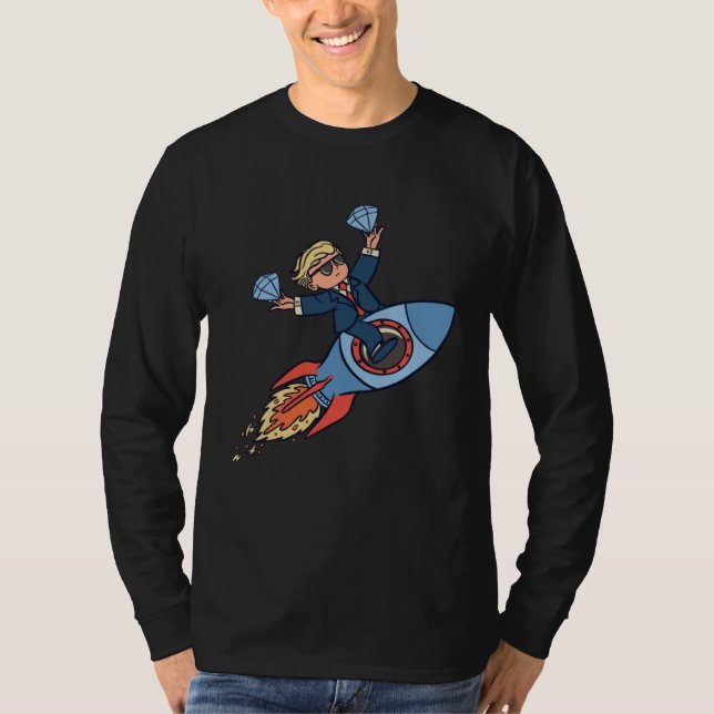Camiseta Diamonds flying space shuttle (Frente)