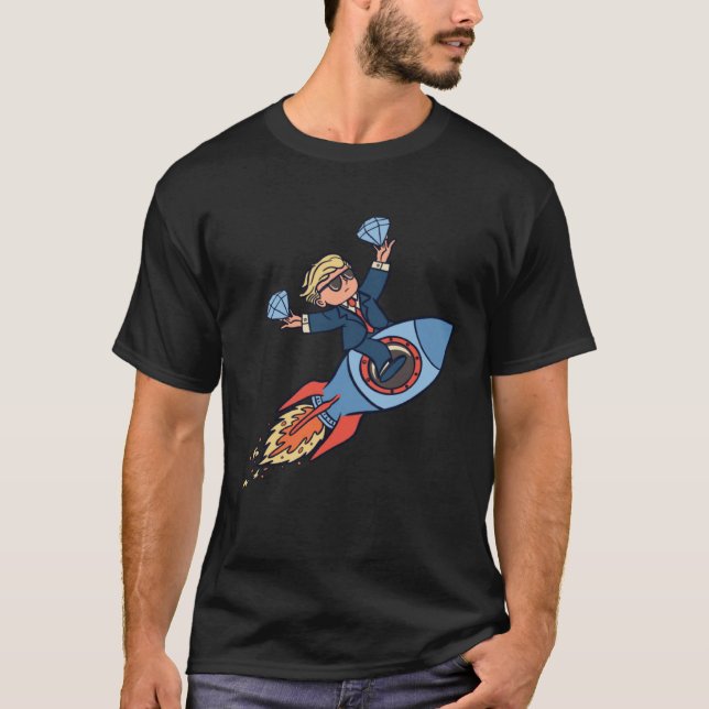 Camiseta Diamonds flying space shuttle (Frente)