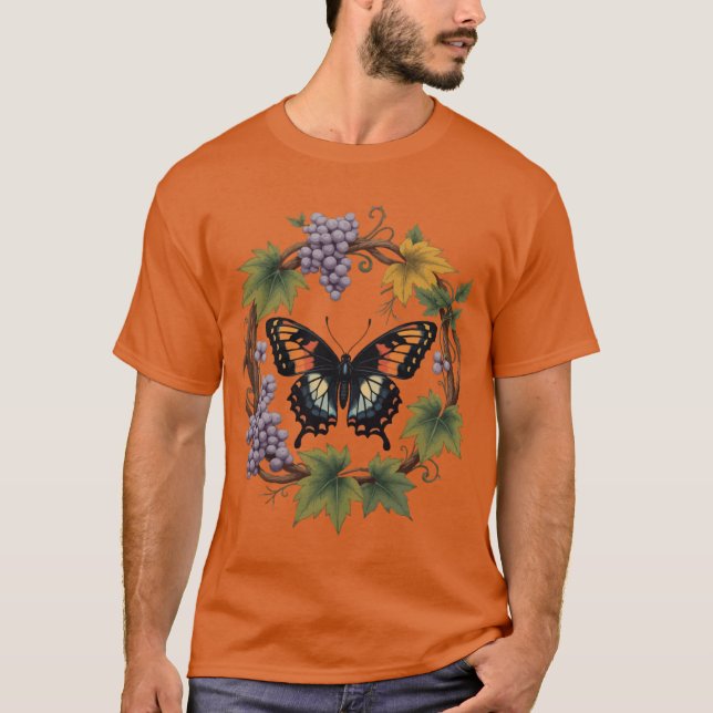 Camiseta Diana Fritillly Butterfly Cercada Por Cynthiana (Frente)