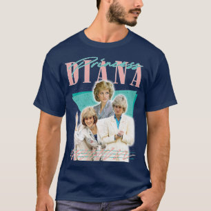 Camiseta Diana Retro 80s Trabalho de arte do ventilador