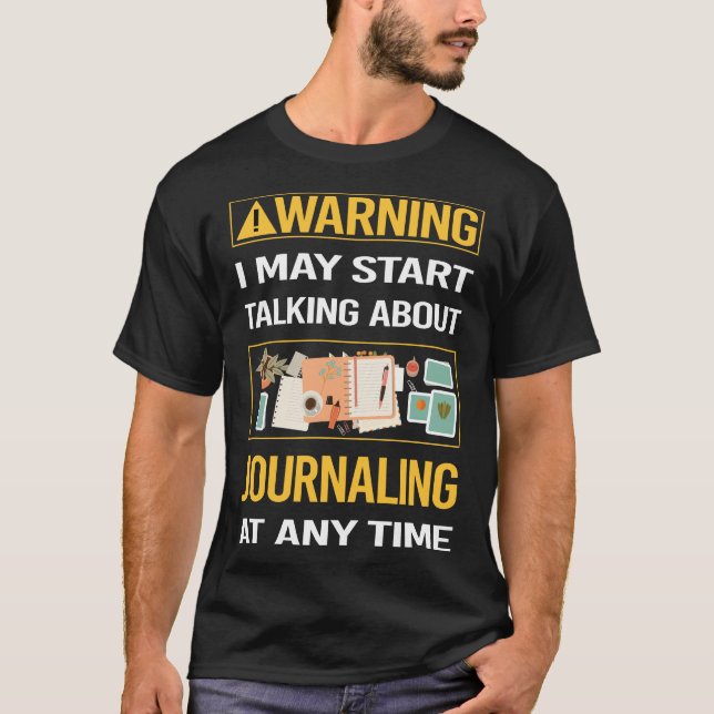 Camiseta Diário de Aviso Engraçado (Frente)