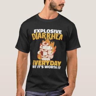 Camiseta Diarreia Explosiva Molho Quente Picante Molho Quen
