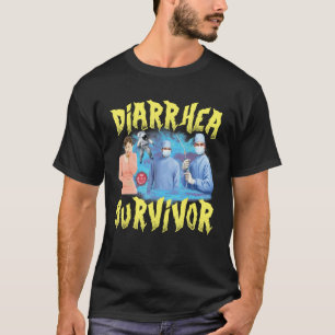 Camiseta Diarreia Sobrevivente Meme Estranho Ofensivo Sem M