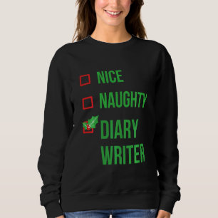 Camiseta Diary Writer Funny Pajama Christmas