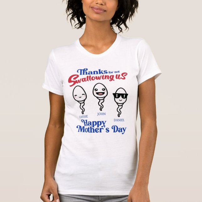 Camiseta Dias de as mães Para Não Engolir A Família Nos (Frente)