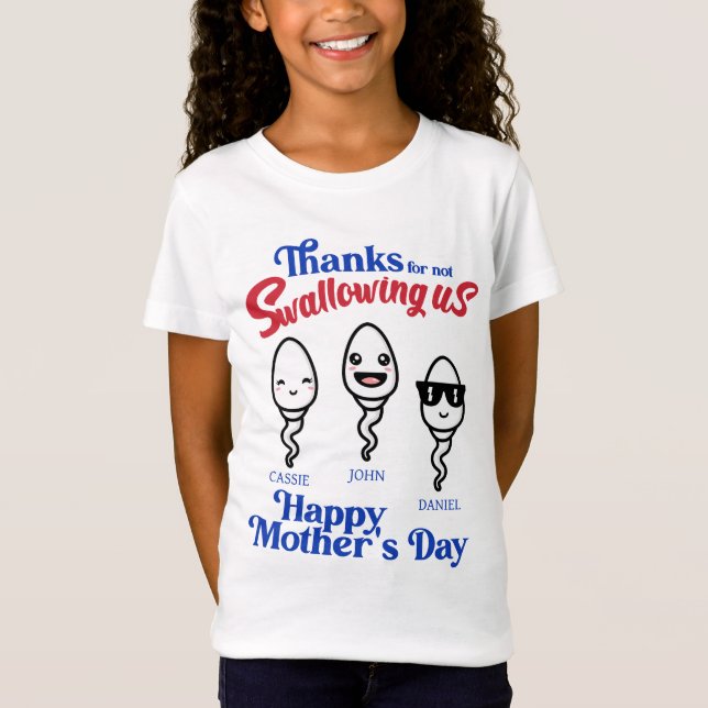Camiseta Dias de as mães Para Não Engolir A Família Nos (Frente)