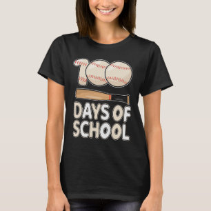 Camiseta Dias de Basebol Escolar Para Crianças Estudantes 1