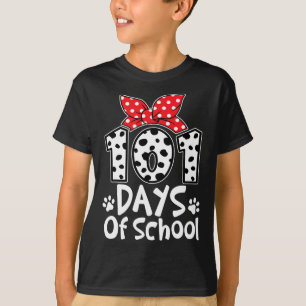 Camiseta Dias de Cachorro Gato Feliz 100 Estudantes K