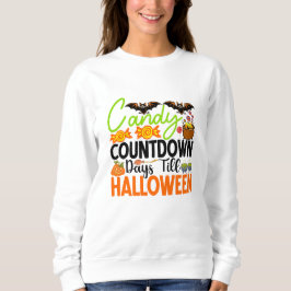 Camiseta Dias de Contagem de Doces até o Halloween