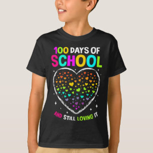 Camiseta Dias De Escola Comemoram O 100º Dia De Meninos Esc
