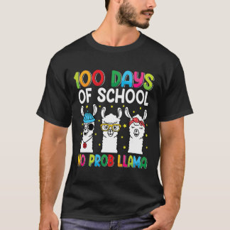 Camiseta Dias de Escola Sem Problema Llama Happy 100h Dia G