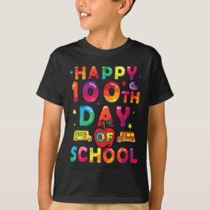 Camiseta Dias De Meninos Escolares Felizes 100 Dias De Esco