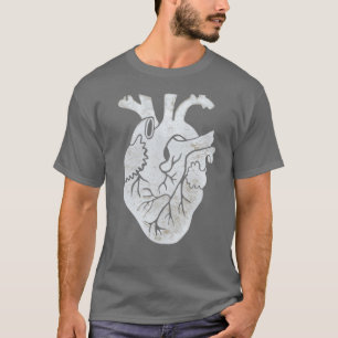 Camiseta Dias de os namorados Anatômicos do Coração Humano