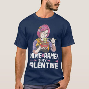 Camiseta Dias de os namorados De Animes E Ramen Shirts Kawa