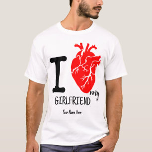 Camiseta Dias de os namorados de Vintage personalizados Eu